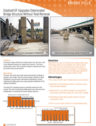 Elastizell Systems, Inc - EF Bridge Fills Data Sheet Image